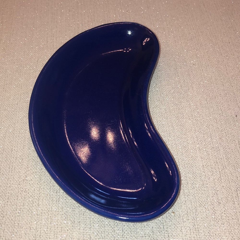 Vintage Cobalt Blue Pottery Dish